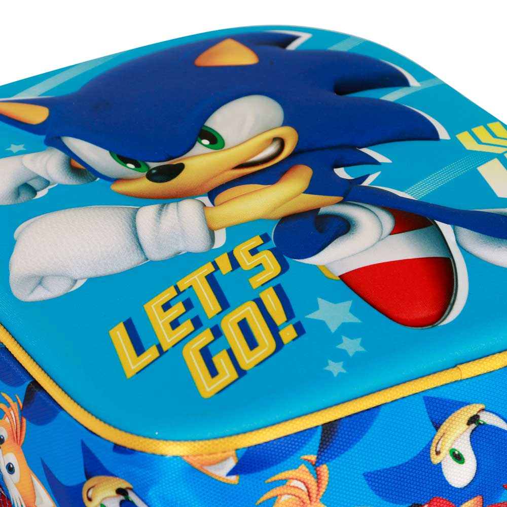 Zaino Asilo 3d Sonic the Hedgehog Borsa 31 CM per Scuola Materna O Tempo Libero - 08137