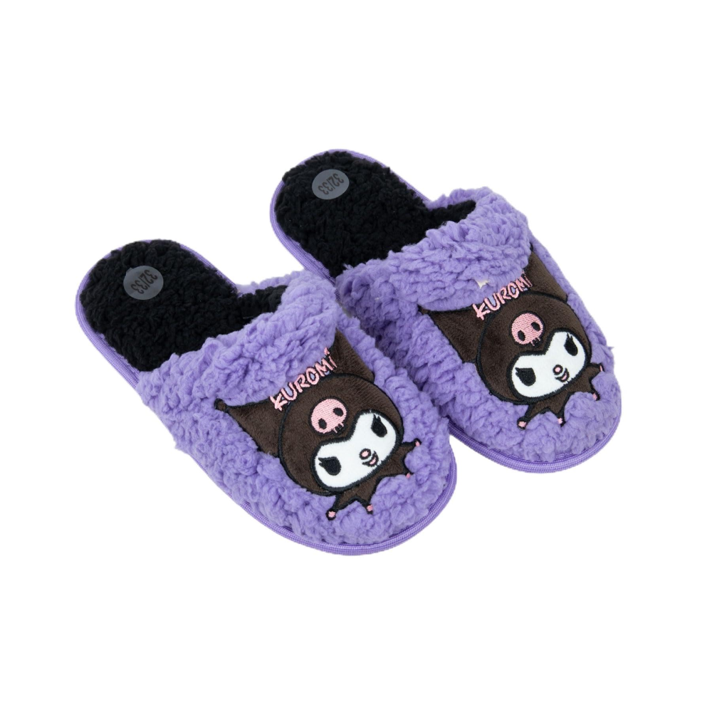 Pantofole Invernali Kuromi Sanrio Ragazza con Punta Chiusa Suola Antiscivolo - 7150