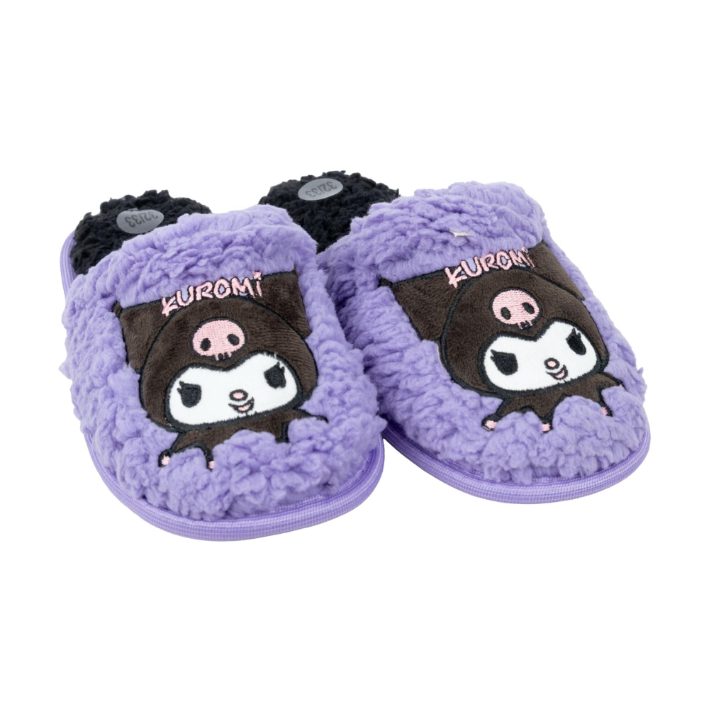 Pantofole Invernali Kuromi Sanrio Ragazza con Punta Chiusa Suola Antiscivolo - 7150