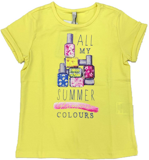 T-Shirt Maglietta Bambina Birba Taglie 2/8 Anni - 64483.00.35a/p