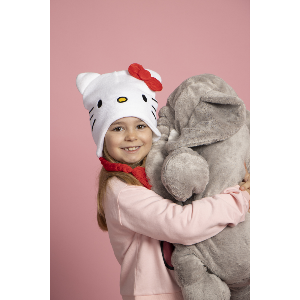 Berretto Invernale Hello Kitty Sanrio Modello Peruviano Cappello in Morbido Acrilico - 0566