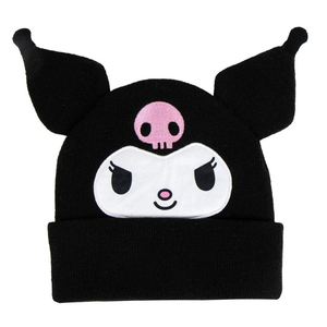 Berretto Invernale Kuromi Sanrio con Dettagli 3d Cappello in Morbido Acrilico - 0558