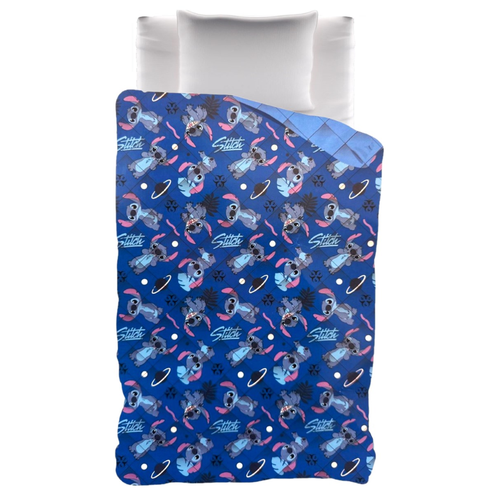 Trapunta Invernale Stitch DISNEY Piumone 300 Gsm Letto Singolo 170x260 CM - Sti1950