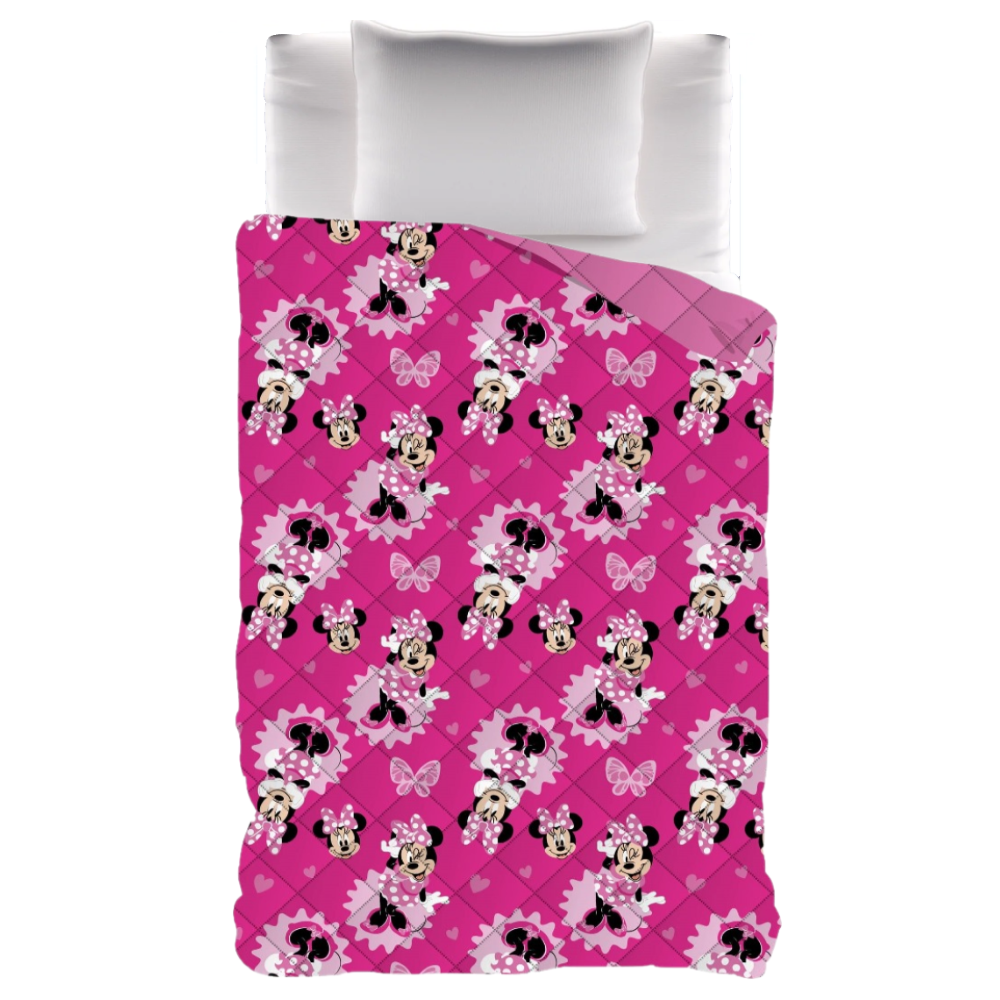 Trapunta Invernale Minnie DISNEY Piumone 300 Gsm Letto Singolo 170x260 CM - Min1465