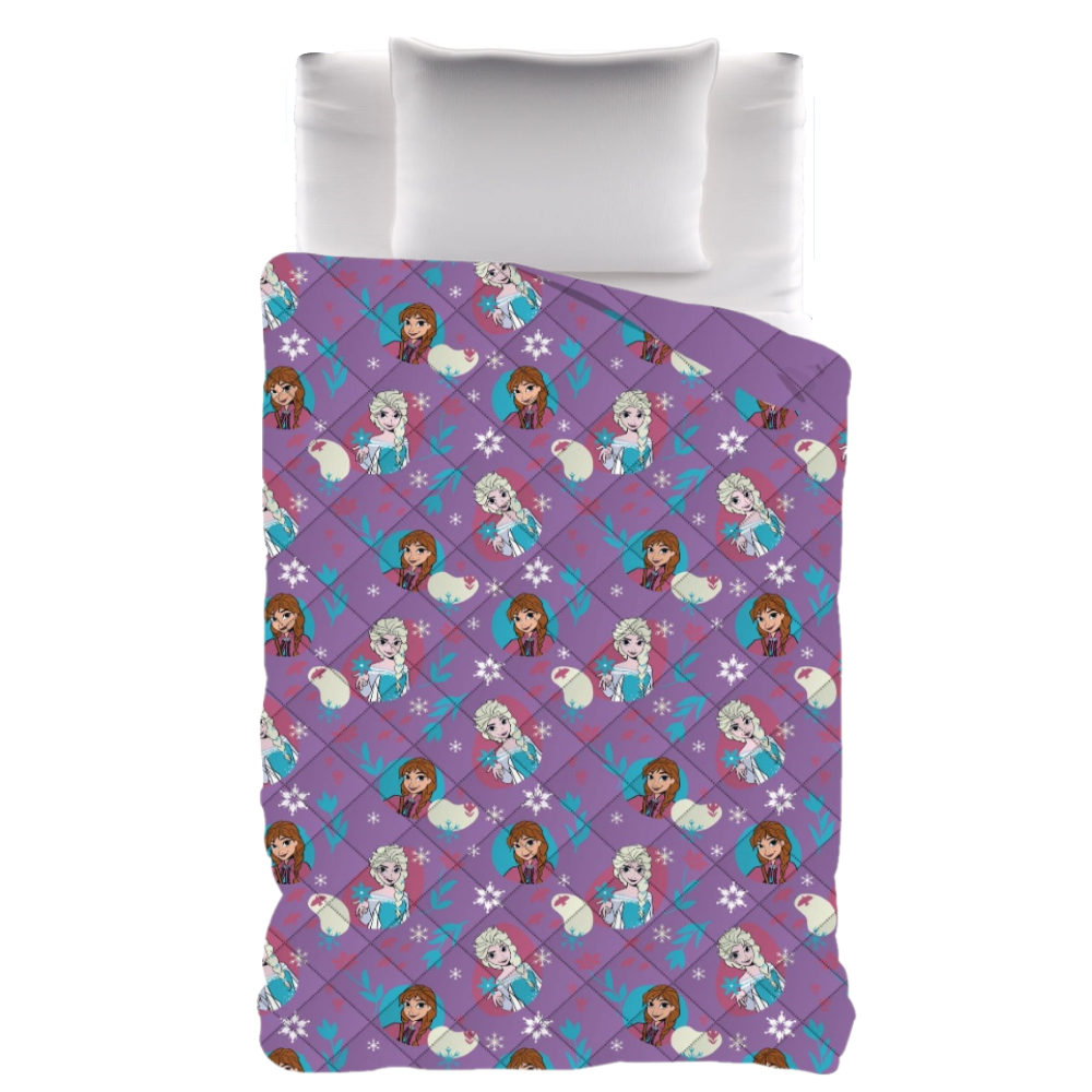 Trapunta Invernale Frozen DISNEY Piumone 300 Gsm Letto Singolo 170x260 CM - Fro1469