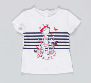 T-Shirt Maglietta Meilisa Bai Neonata Bambina Newborn Taglie 9/36 Mesi - Fl1971