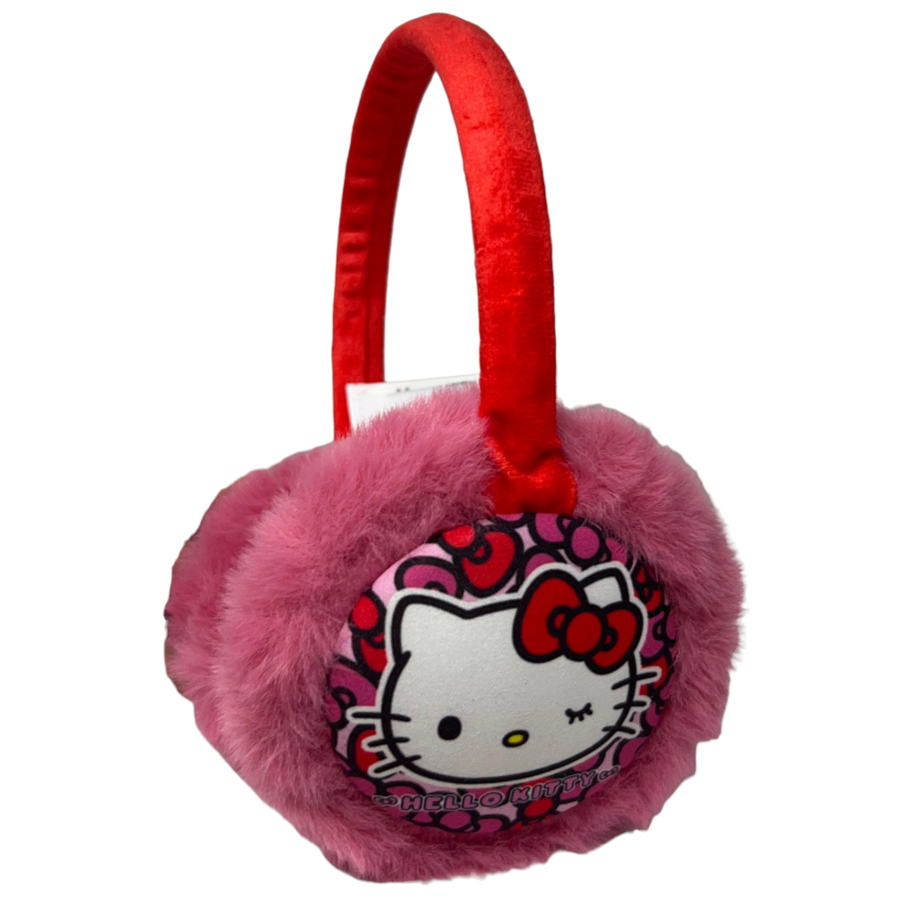 Paraorecchie Hello Kitty Sanrio Regolabili Morbidi e Caldi per Bambine - H09952mc