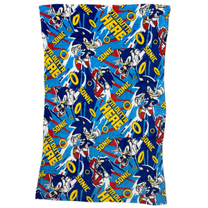 Plaid Sonic the Hedgehog in Coral Fleece Morbida e Calda Coperta 140 X 90 CM - S13717mc
