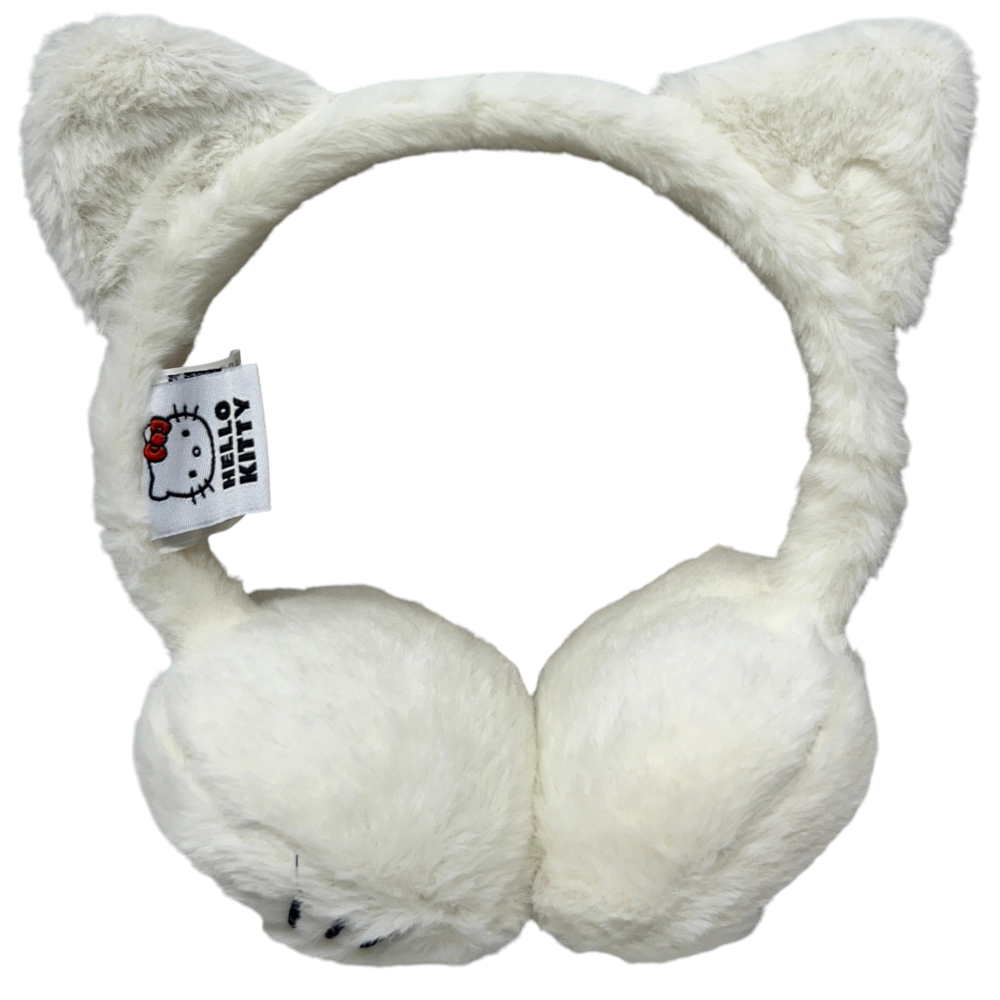 Paraorecchie Peluche Hello Kitty Sanrio con Dettaglio 3d Morbide Cuffie per Bambini - H13931mc