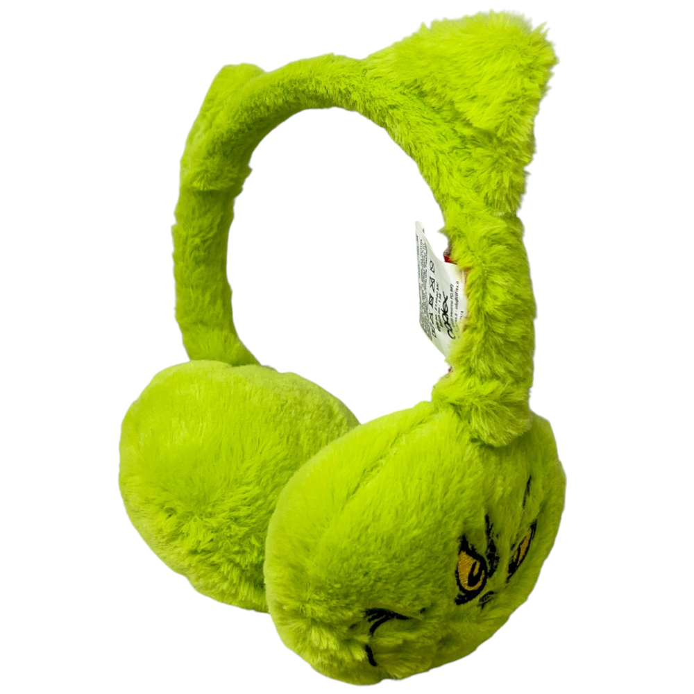 Paraorecchie Peluche il Grinch con Dettaglio 3d Morbide Cuffie per Bambini - E13940mc