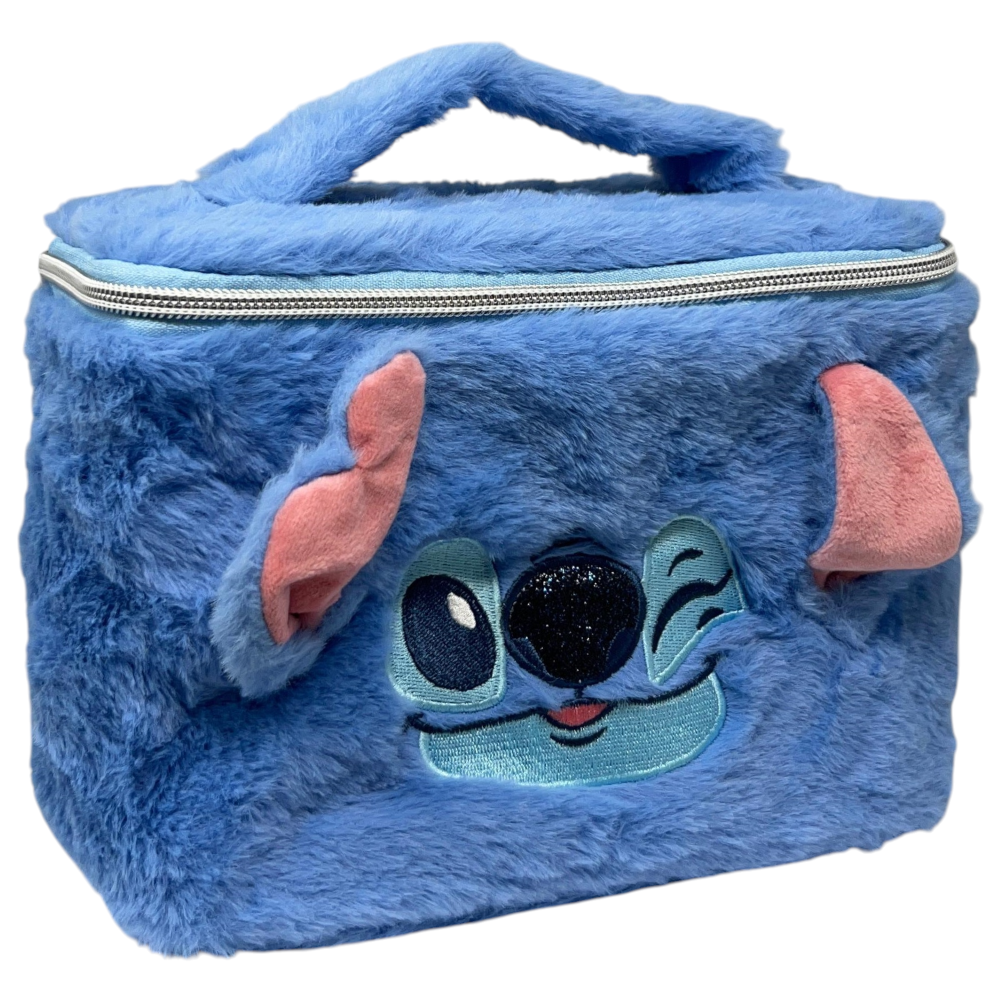 Beauty Case Stitch DISNEY in Soffice Peluche Morbida Trousse con Dettagli 3d - D13936mc