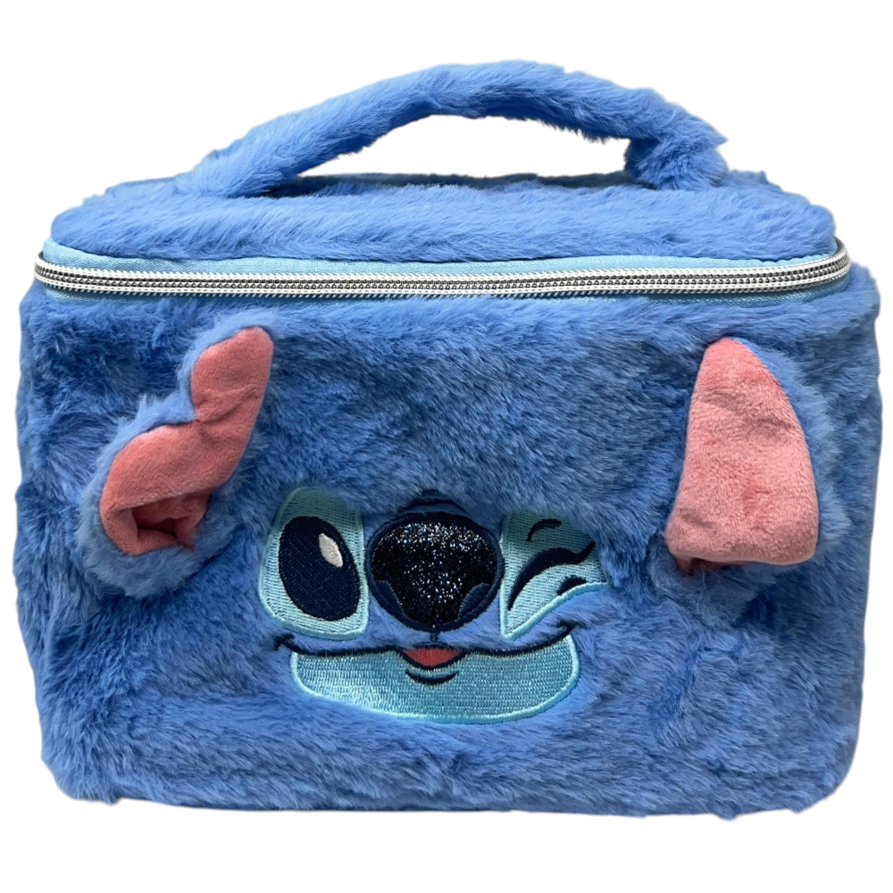 Beauty Case Stitch DISNEY in Soffice Peluche Morbida Trousse con Dettagli 3d - D13936mc