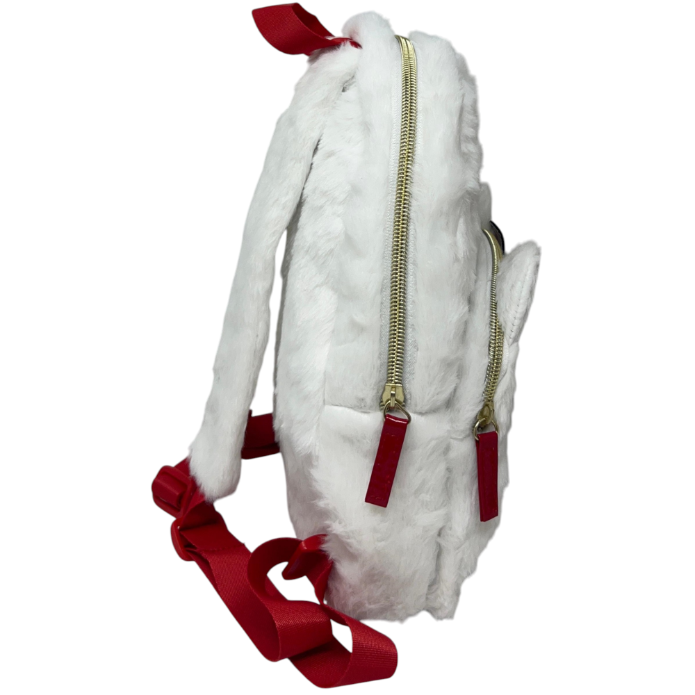 Zainetto da Passeggio Hello Kitty Sanrio in Peluche Borsa 28 CM con Dettagli 3d e Ricamati - H13925mc