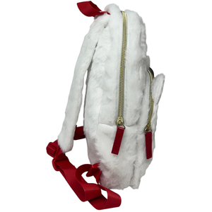 Zainetto da Passeggio Hello Kitty Sanrio in Peluche Borsa 28 CM con Dettagli 3d e Ricamati - H13925mc