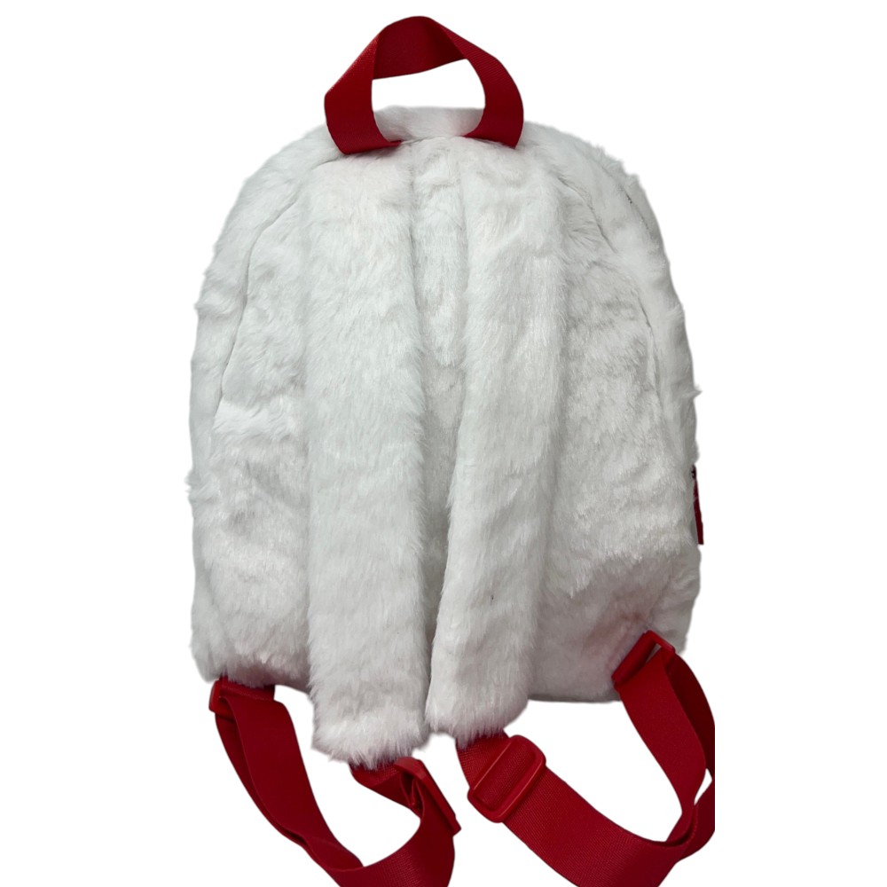 Zainetto da Passeggio Hello Kitty Sanrio in Peluche Borsa 28 CM con Dettagli 3d e Ricamati - H13925mc