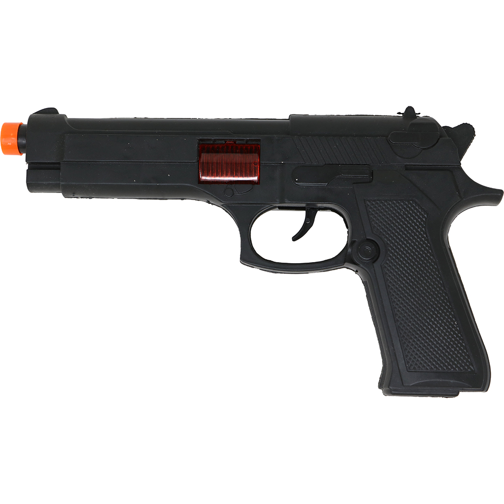 Pistola Giocattolo Nera 23 CM Accessorio Travestimento Carnevale Cosplay Feste in Maschera - 18887