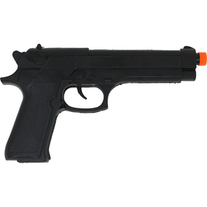 Pistola Giocattolo Nera 23 CM Accessorio Travestimento Carnevale Cosplay Feste in Maschera - 18887