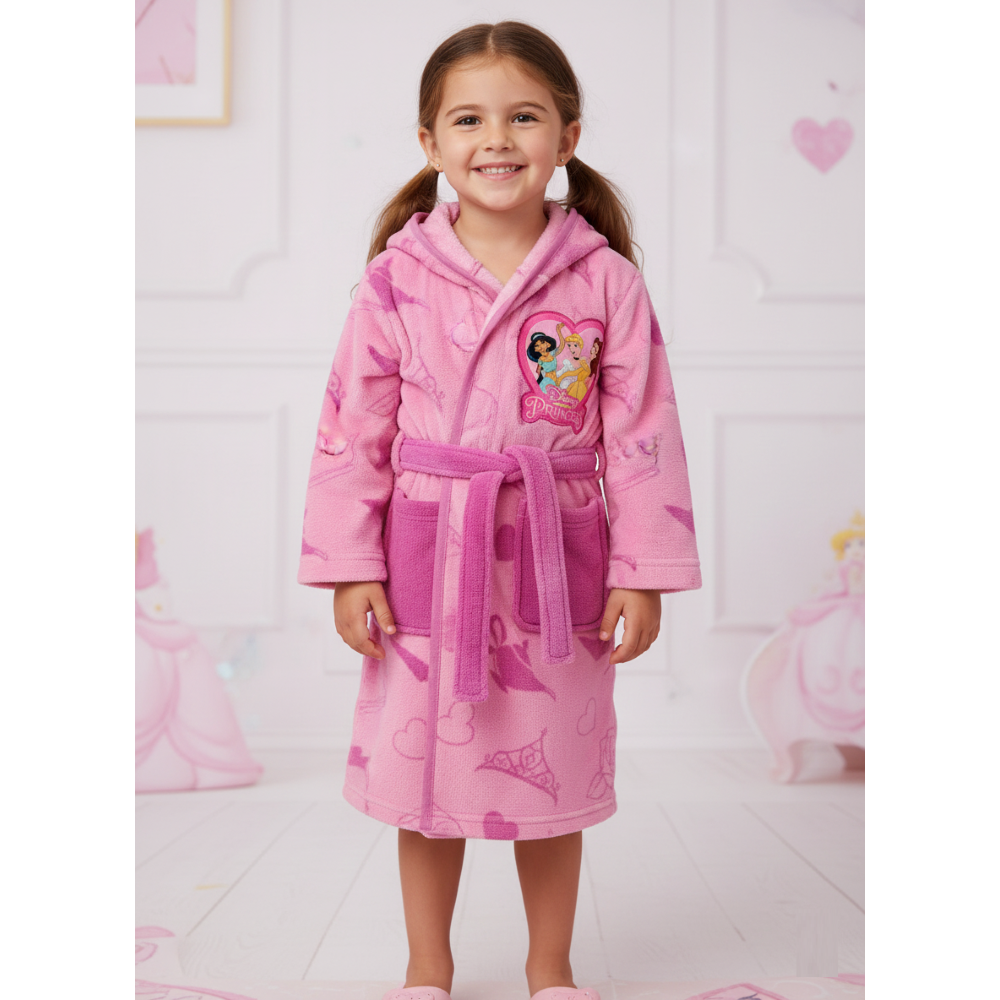 Vestaglia Principesse DISNEY in Morbido e Caldo Coral Fleece Giacca da Camera - Je13653ad
