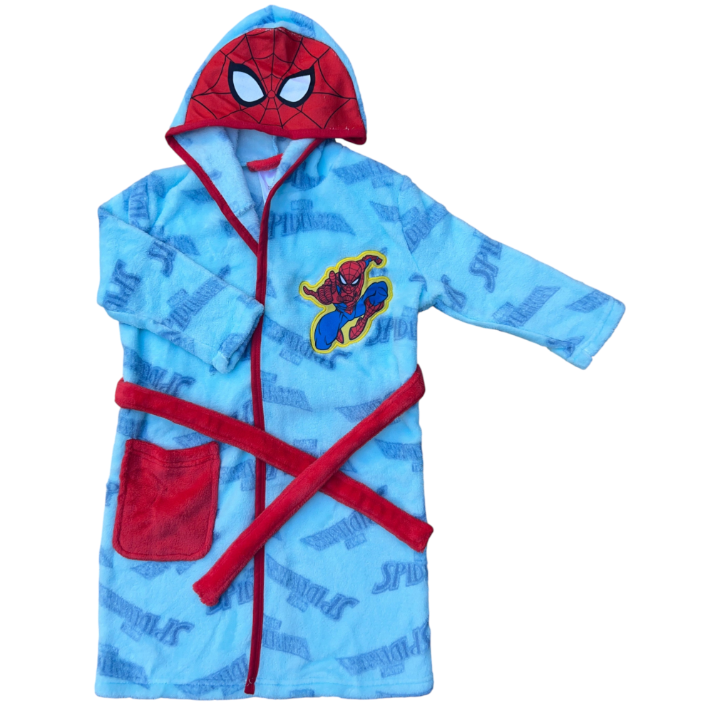 Vestaglia Spiderman MARVEL in Morbido e Caldo Coral Fleece Giacca da Camera - Je13665ad