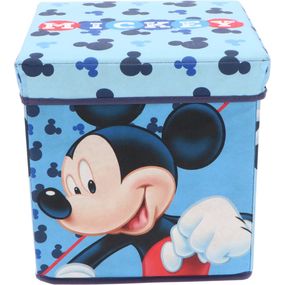 Pouf Topolino DISNEY Contenitore Multifunzione Porta Oggetti per Sedersi 30 CM - Mic24-4314