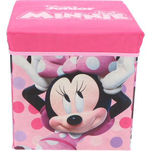 Pouf Minnie DISNEY Contenitore Multifunzione Porta Oggetti per Sedersi 30 CM - Min24-4307