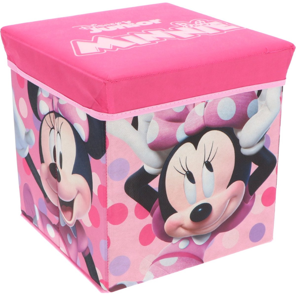 Pouf Minnie DISNEY Contenitore Multifunzione Porta Oggetti per Sedersi 30 CM - Min24-4307