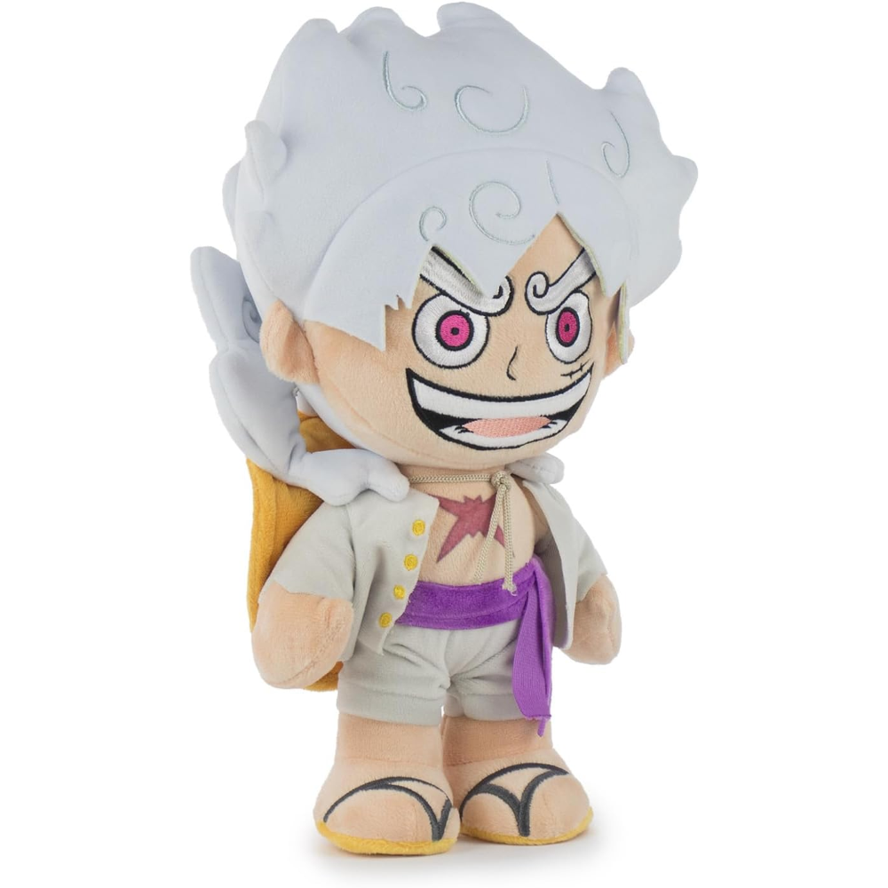 Peluche Luffy Gear 5 Morbido Pupazzo One Piece 30 CM in Fibra Riciclata - 16002682
