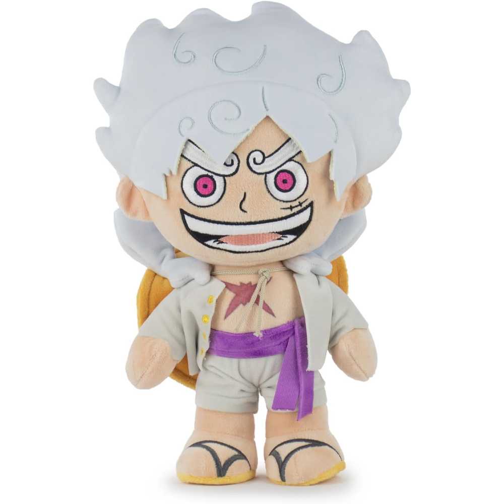 Peluche Luffy Gear 5 Morbido Pupazzo One Piece 30 CM in Fibra Riciclata - 16002682