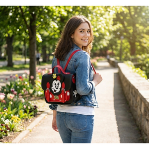 Borsa Zaino da Passeggio Minnie DISNEY Borsa con Tracolla Regolabile 27 CM - 06992
