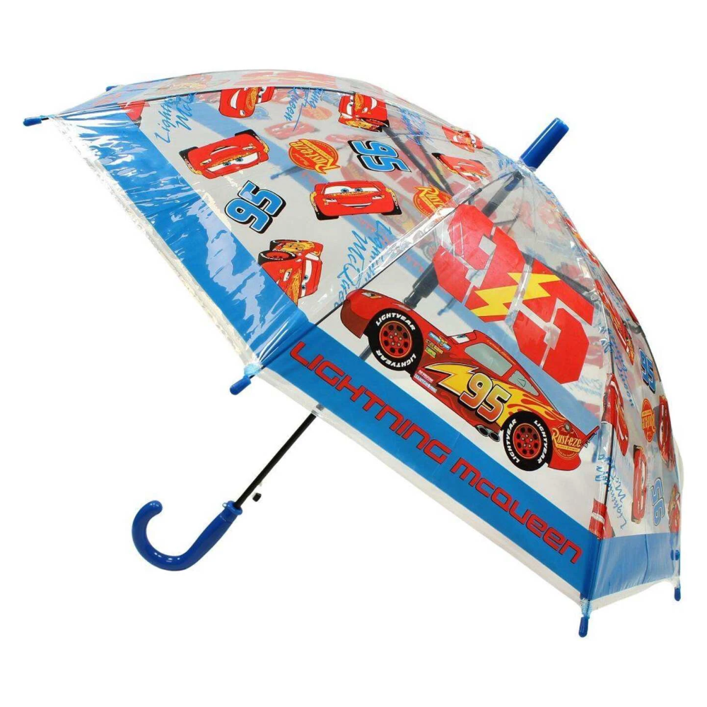 Ombrello Cars DISNEY Apertura Automatica Manico Ergonomico Accessorio per la Pioggia Bambini