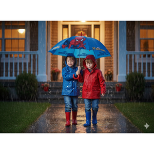 Ombrello Spiderman MARVEL Apertura Automatica Manico Ergonomico Accessorio per la Pioggia Bambini
