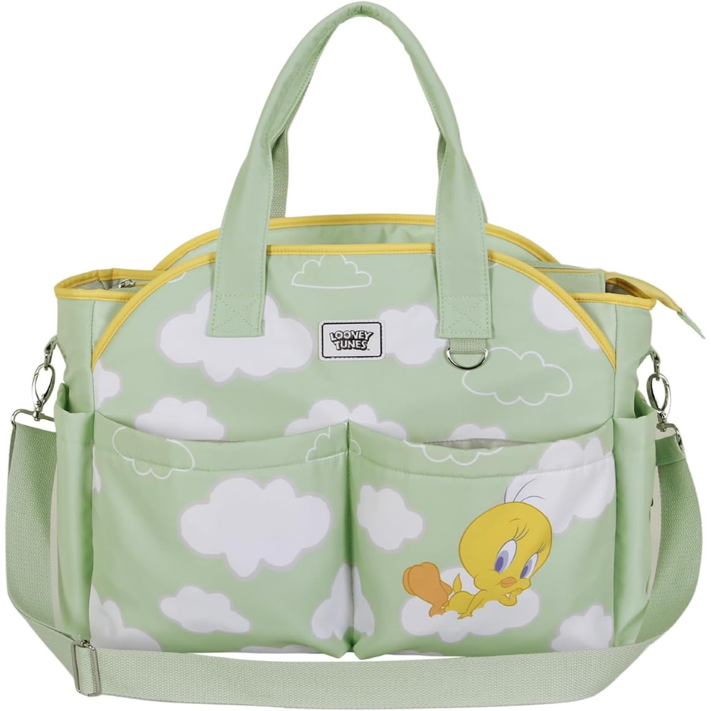Borsa da Passeggino Titti Looney Tunes Linea Mommy con Tracolla e Ganci per Carrozzina - 05932