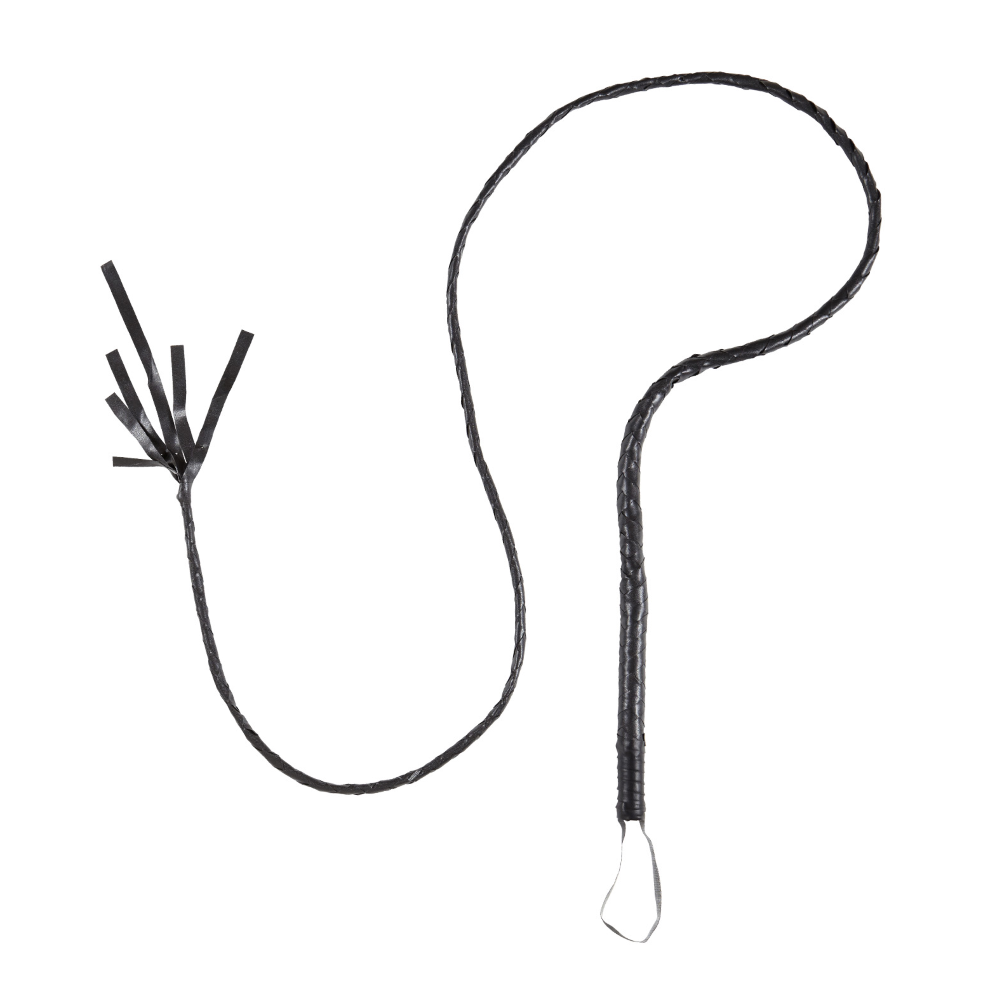 Frusta in Similpelle Autentica 180 CM Accessorio Travestimento Carnevale Cosplay Feste in Maschera - 05383
