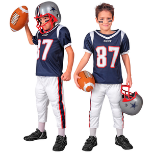 Costume Giocatore di Football Americano Travestimento Carnevale Cosplay Feste in Maschera - 2472