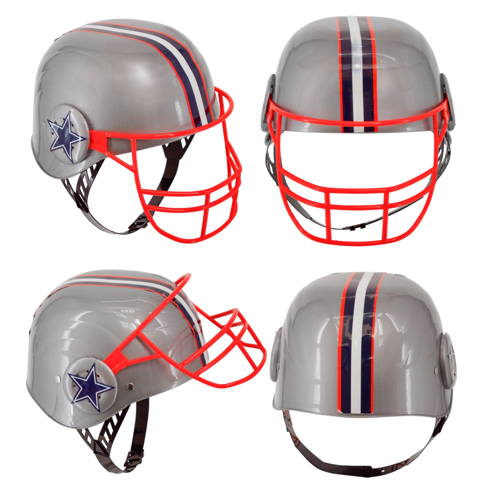 Casco Football Americano in Plastica Dura Accessorio Travestimenti Carnevale Cosplay - 29151