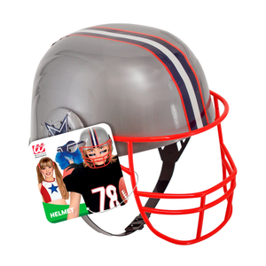 Casco Football Americano in Plastica Dura Accessorio Travestimenti Carnevale Cosplay - 29151