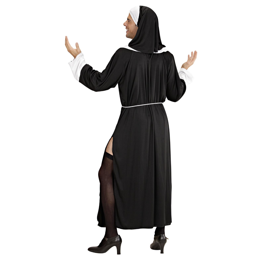 Costume Suor Carmelo Uomo Travestimento Carnevale Cosplay Feste in Maschera - 3920