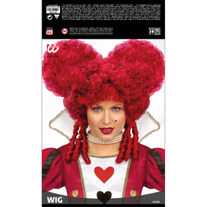 Parrucca Barocca Burgundy Accessorio Travestimento Carnevale Cosplay Regina di Cuori - 6325r