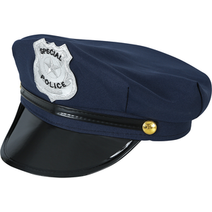 Cappello Poliziotto in Tessuto Accessorio Travestimento Carnevale Cosplay Feste in Maschera- 13875