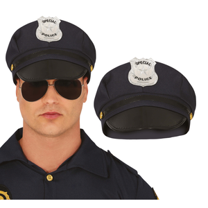Cappello Poliziotto per Adulti Accessorio Travestimento Carnevale Cosplay Feste in Maschera- 13959
