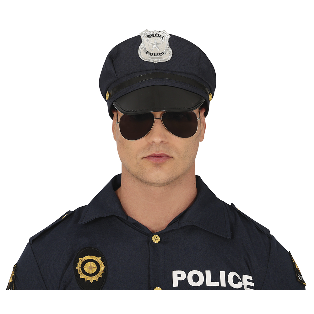Cappello Poliziotto per Adulti Accessorio Travestimento Carnevale Cosplay Feste in Maschera- 13959