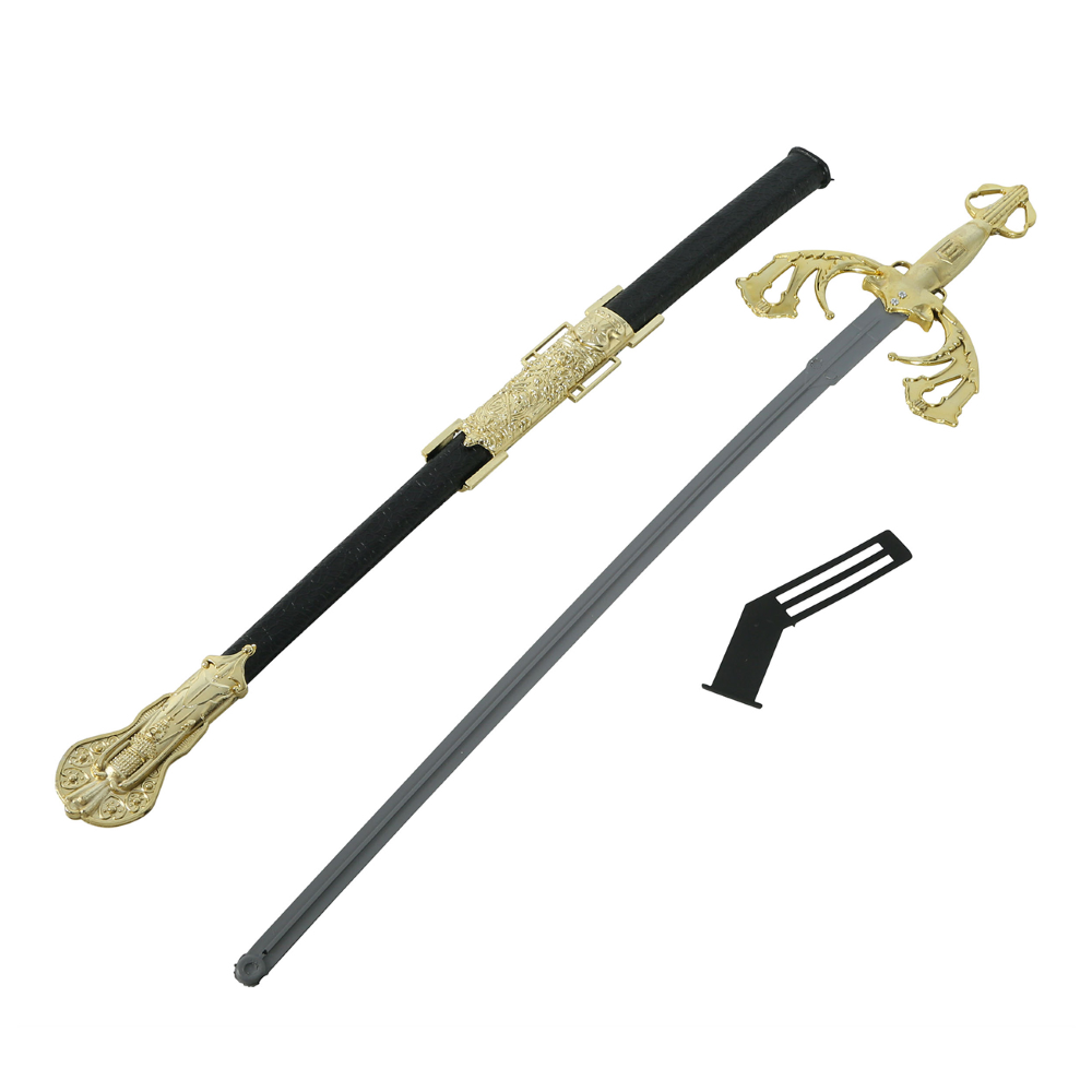 Spada Nobile con Fodero Decorato 72 CM Accessorio Travestimento Cosplay Carnevale - 16140