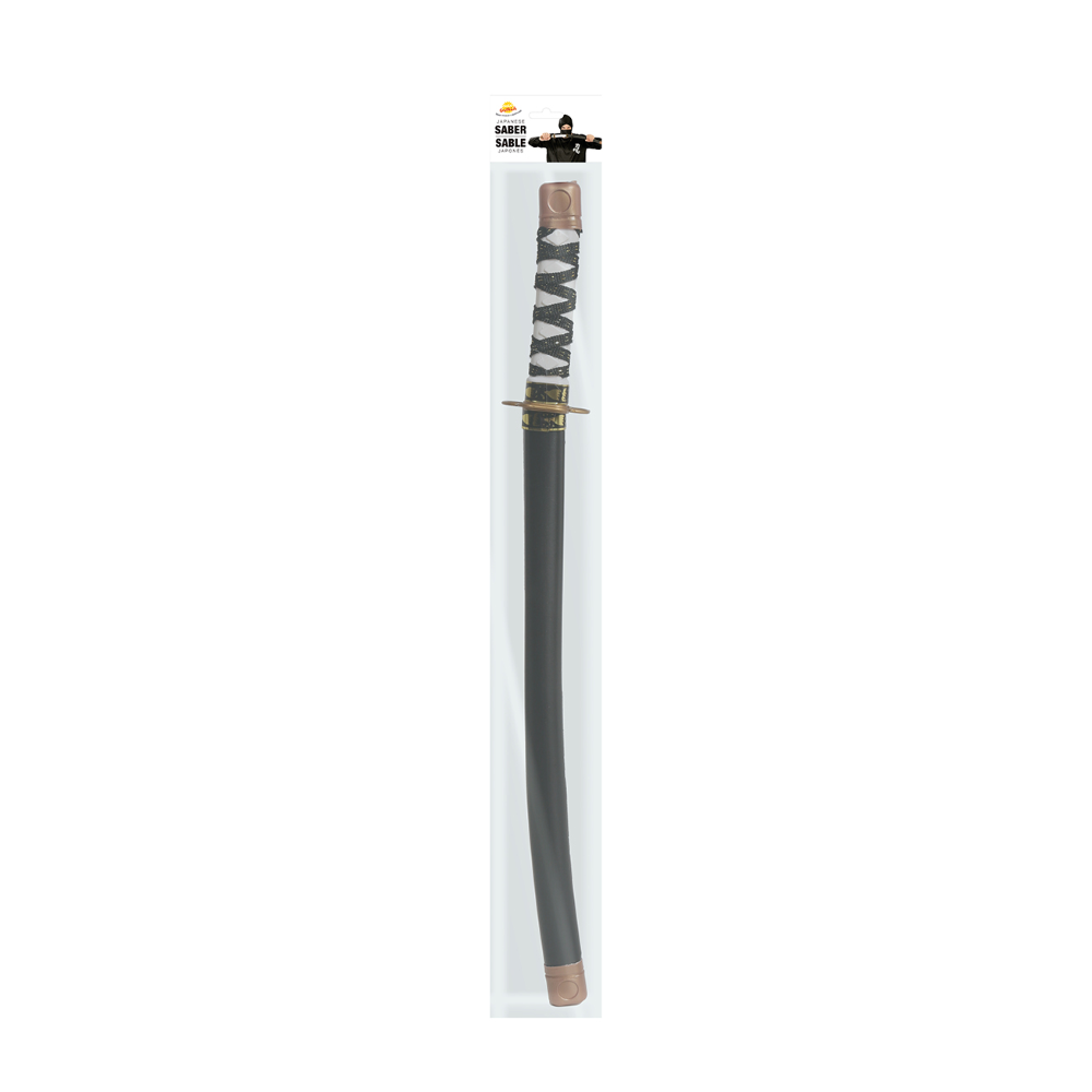 Spada Giapponese con Fodero 59 CM Accessorio Travestimento Cosplay Carnevale Ninja - 18350