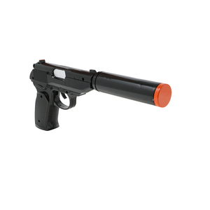 Pistola Giocattolo con Silenziatore 25 CM Accessorio Travestimento Carnevale Cosplay Feste in Maschera - 27025