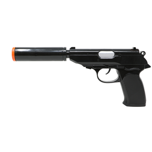Pistola Giocattolo con Silenziatore 25 CM Accessorio Travestimento Carnevale Cosplay Feste in Maschera - 27025