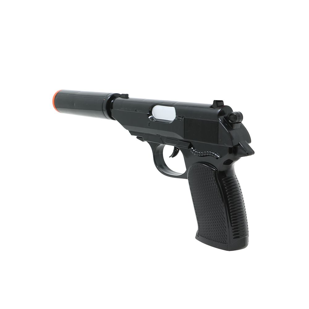 Pistola Giocattolo con Silenziatore 25 CM Accessorio Travestimento Carnevale Cosplay Feste in Maschera - 27025