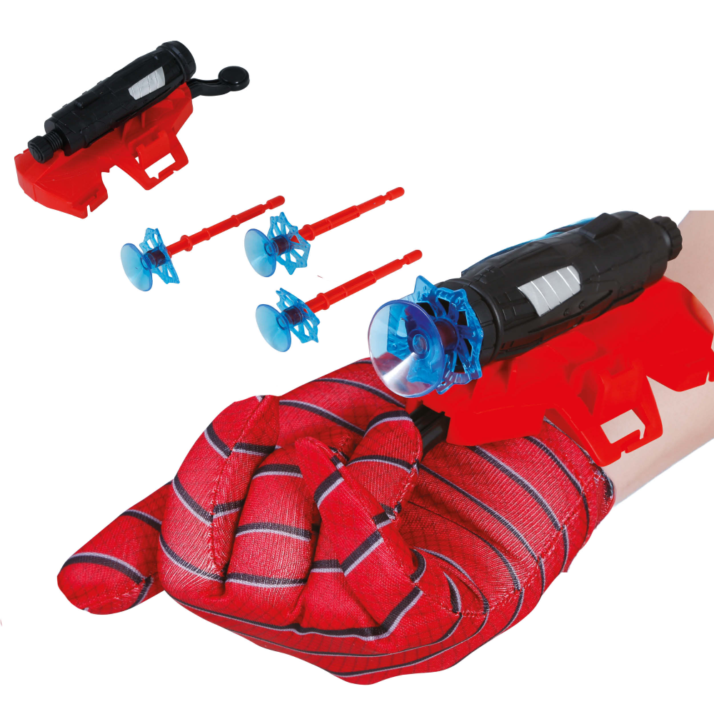 Guanto Lancia Ragno con Ventose Accessorio Gioco Carnevale Cosplay Spiderman - 27352