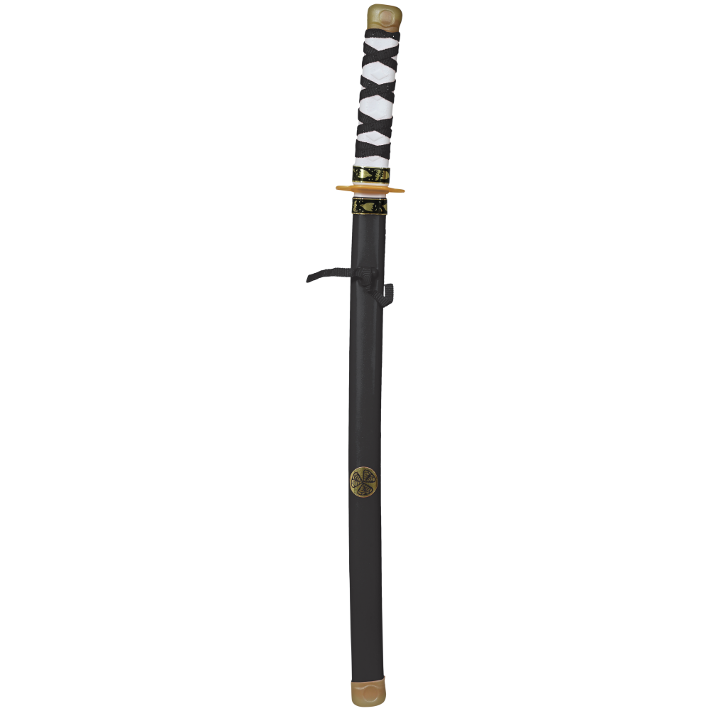 Spada Samurai Ninja con Fodero 60 CM Accessorio Travestimento Cosplay Carnevale - 16639