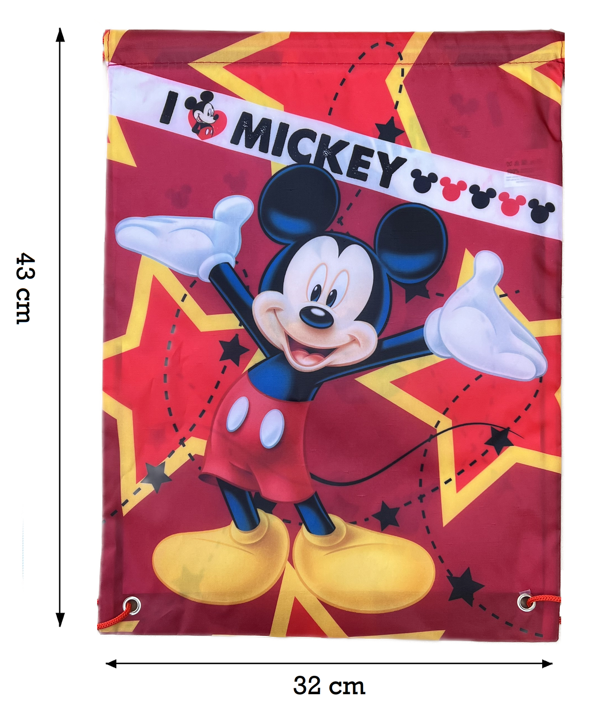 Sacca Topolino Mickey Mouse DISNEY Borsa Bambino Cm. 43x32,5 - 57802