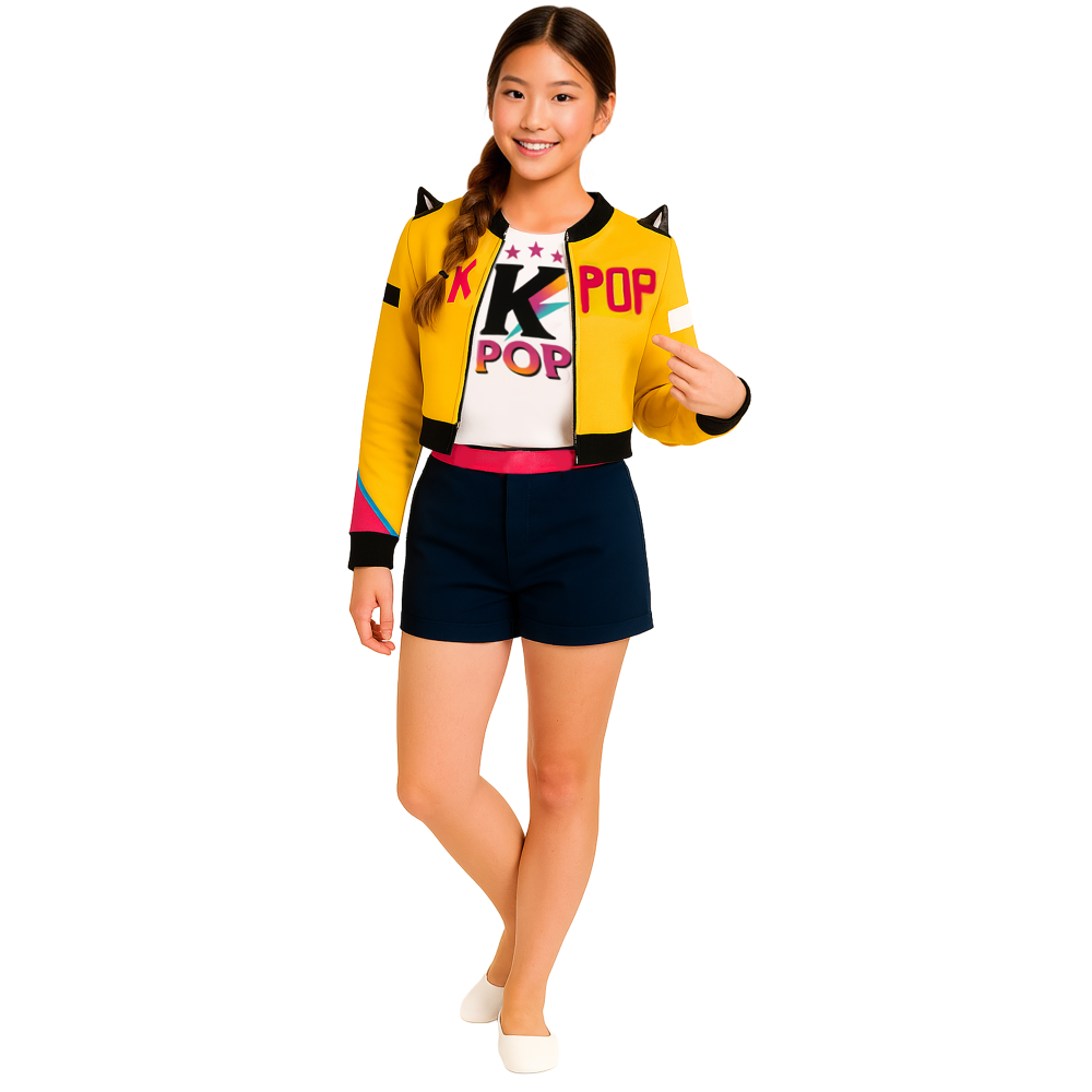 Costume K-Pop Star Nova Travestimento Carnevale Cosplay Rumi Huntrix Cacciatrice - 7879